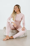 Ribbed Top Long Sleeve / Misty Rose